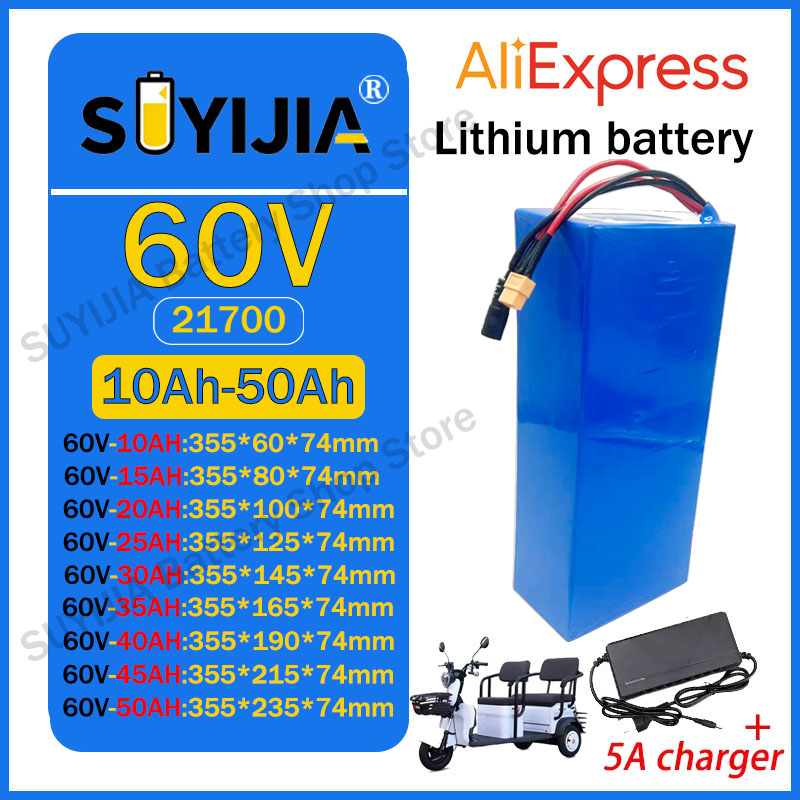 21700 60V 50Ah 45Ah 20Ah 25Ah  – 60V 30Ah Electric Scooter Battery Bewertung und Preis